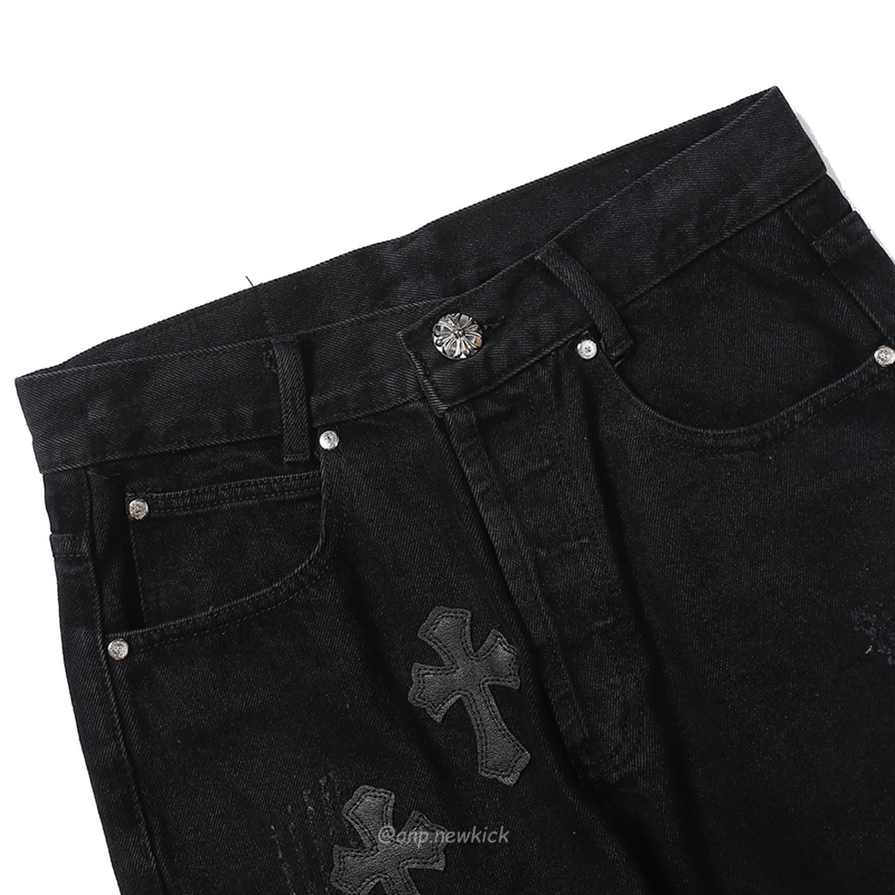 Chrome Hearts Black Cross Jeans (3) - newkick.cc